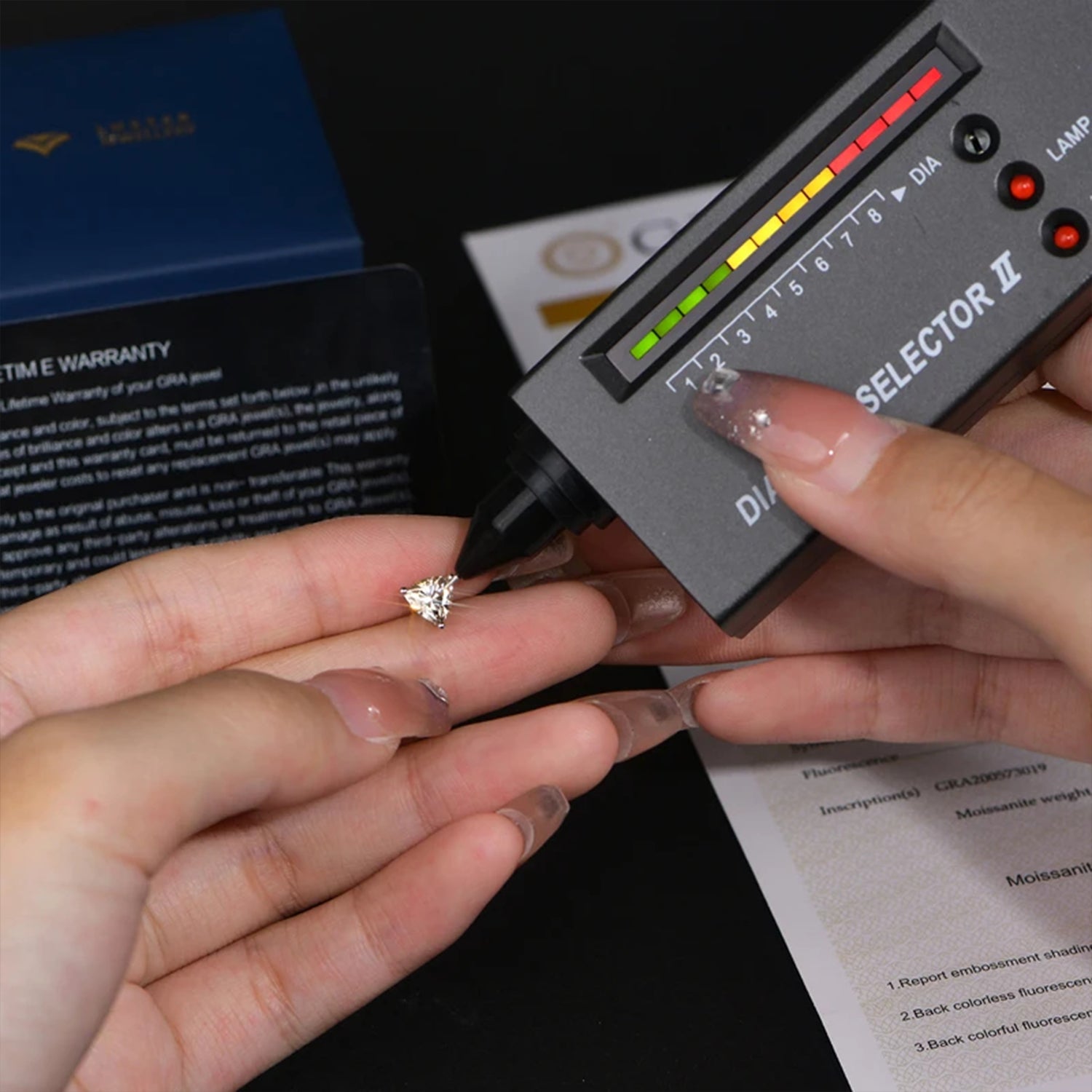 Golden Triad Moissanite Stud Earrings